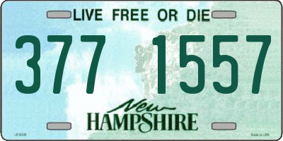NH license plate 3771557