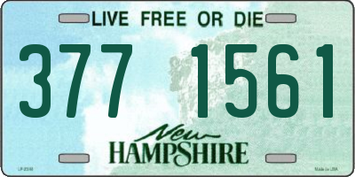 NH license plate 3771561