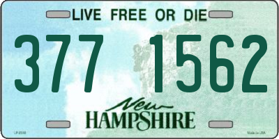 NH license plate 3771562