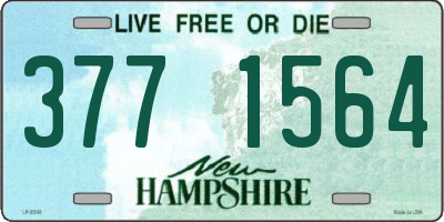 NH license plate 3771564