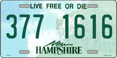NH license plate 3771616