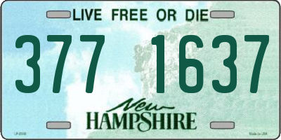 NH license plate 3771637