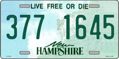 NH license plate 3771645