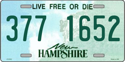 NH license plate 3771652