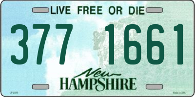 NH license plate 3771661