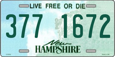 NH license plate 3771672
