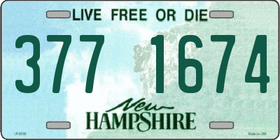 NH license plate 3771674