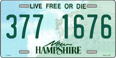 NH license plate 3771676