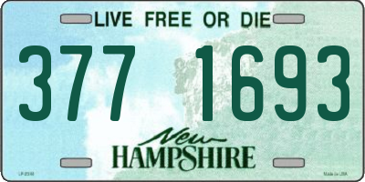 NH license plate 3771693