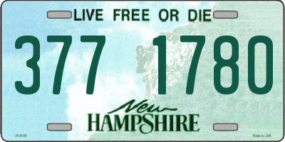 NH license plate 3771780