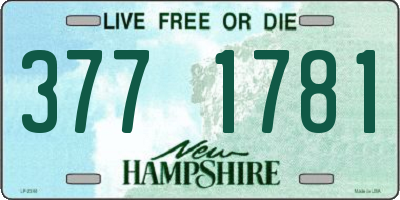 NH license plate 3771781