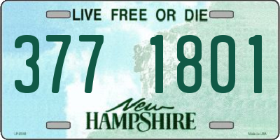 NH license plate 3771801