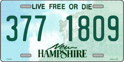NH license plate 3771809