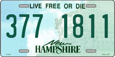 NH license plate 3771811