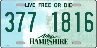NH license plate 3771816
