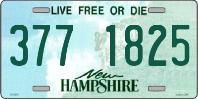 NH license plate 3771825
