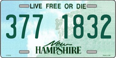 NH license plate 3771832