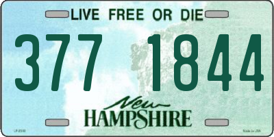 NH license plate 3771844