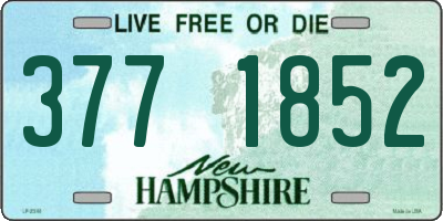 NH license plate 3771852