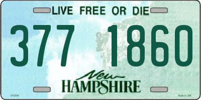 NH license plate 3771860