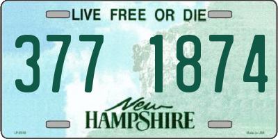 NH license plate 3771874