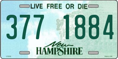 NH license plate 3771884