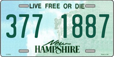 NH license plate 3771887