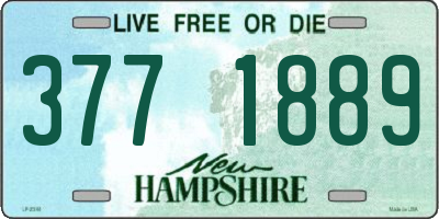 NH license plate 3771889