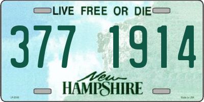 NH license plate 3771914