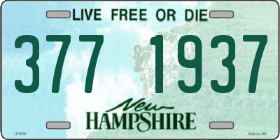 NH license plate 3771937