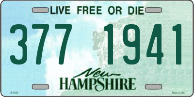 NH license plate 3771941