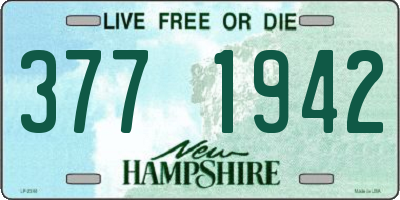NH license plate 3771942