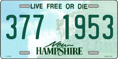NH license plate 3771953