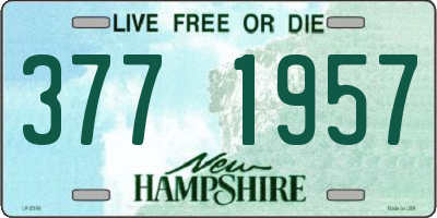 NH license plate 3771957