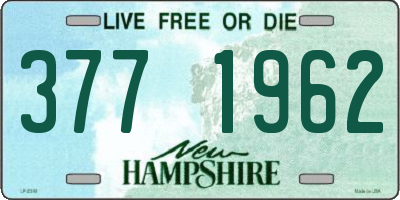 NH license plate 3771962