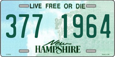NH license plate 3771964