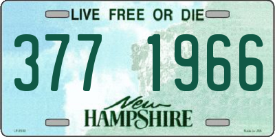 NH license plate 3771966