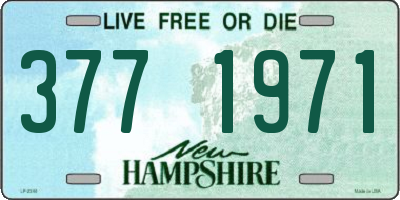 NH license plate 3771971