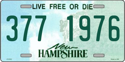 NH license plate 3771976