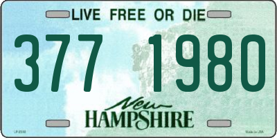 NH license plate 3771980