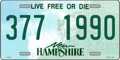 NH license plate 3771990