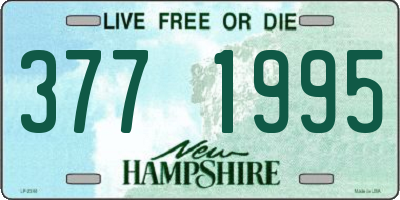 NH license plate 3771995