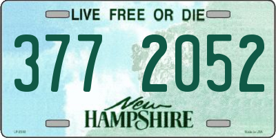 NH license plate 3772052