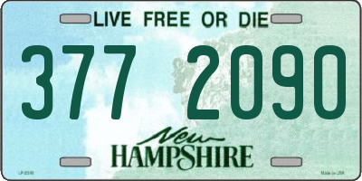 NH license plate 3772090