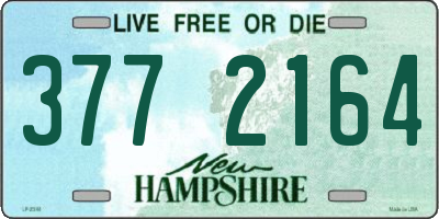 NH license plate 3772164
