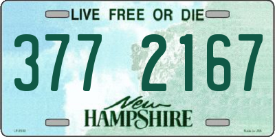 NH license plate 3772167