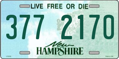 NH license plate 3772170