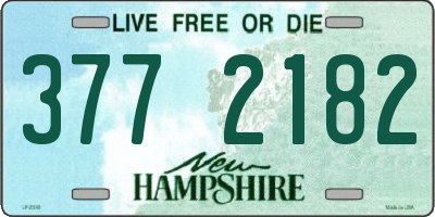 NH license plate 3772182
