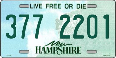 NH license plate 3772201