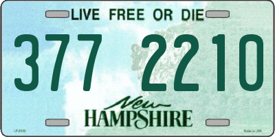 NH license plate 3772210